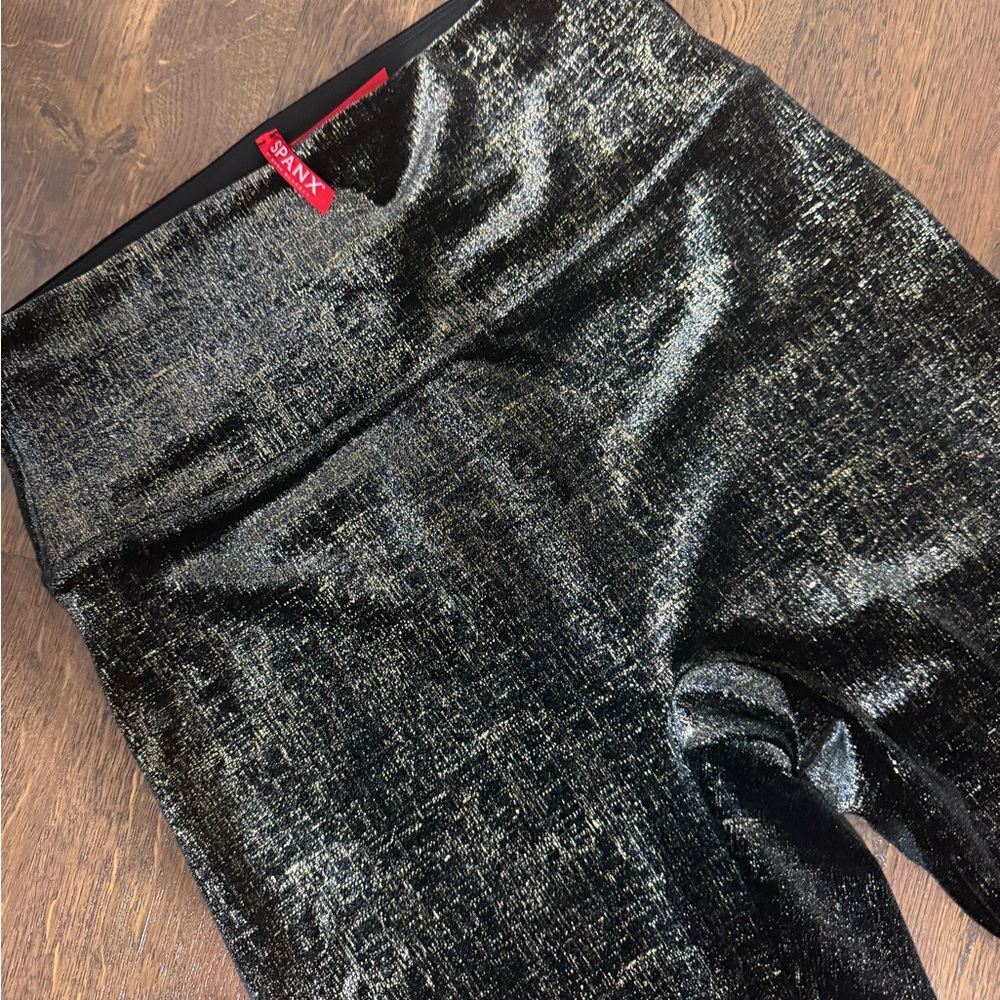 Spanx Black Shimmer Leggings